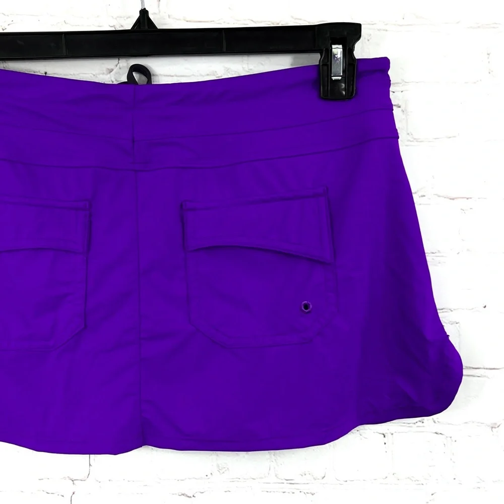 ↪️Relisted!NWT |•ATHLETA•| Purple 'Fun In The Sunepas' Drawstring Skirt Small - Picture 4 of 14